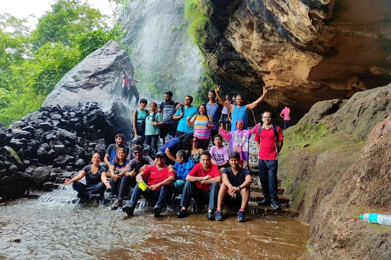 Kondana caves and waterfalls